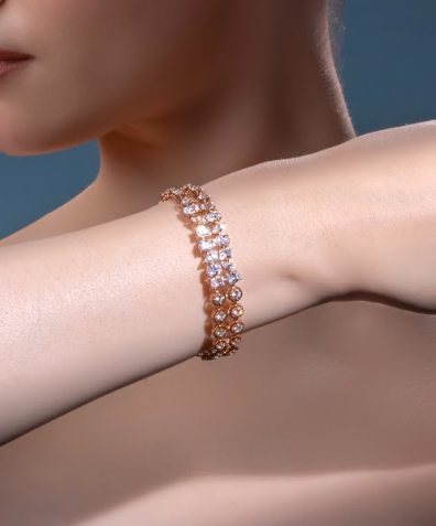 6.03 CT Multi Shape Lab-Grown Diamond Designer Bracelet