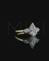 2.41 Carat Pear Cut Three-Stone CVD Lab-Grown Diamond Ring