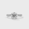 2.00 CT Round Cut Lab-Grown Diamond Solitaire Engagement Ring