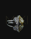 3.66 CTW Pear Cut Two-Stone Lab-Grown Diamond Ring