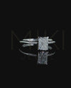 1.09 CT Radiant Emerald Cut Diamond Solitaire Ring