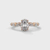 3.07 CT Oval & Round Lab-Grown Diamond Eternity Engagement Ring