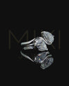 2.00 CTW Pear Cut Toi et Moi Lab-Grown Diamond Open Ring