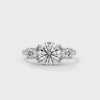 2.50 CT Total Round Lab-Grown Diamond Three Stone Ring