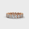 4.25 CT Heart Shape Lab-Grown Diamond Eternity Band Ring