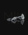 3.48 CTW Pear Cut Lab-Grown Diamond Bridal Ring Set in Gold