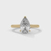 1.80 CT Pear Cut Lab-Grown Diamond Solitaire Engagement Ring
