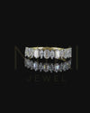 1.145 CT Emerald & Marquise Cut CVD Lab-Grown Diamond Eternity Band Ring