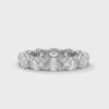 4.35 CT Oval Cut Lab-Grown Diamond Eternity Band