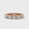 4.35 CT Oval Cut Lab-Grown Diamond Eternity Band
