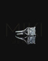 2.10 CT Princess Cut Solitaire CVD Lab-Grown Diamond Engagement Ring