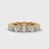 4.35 CT Oval Cut Lab-Grown Diamond Eternity Band