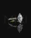 2.15 CT Marquise Solitaire CVD Lab-Grown Diamond Ring